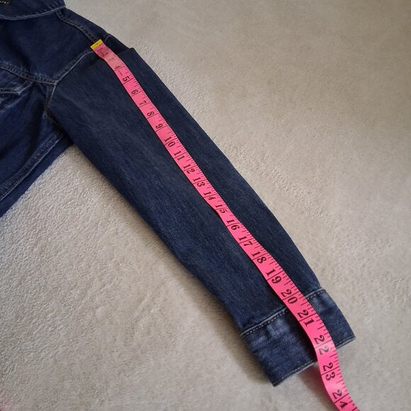Lucky Brand Women's Size Large Tomboy Trucker Medium Wash Denim Jacket - Picture 16 of 16
